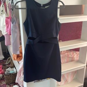 Navy blue mini dress